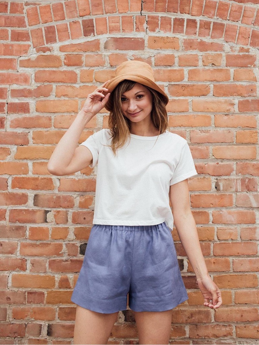 Nicole Purdy Linen shorts - Pink